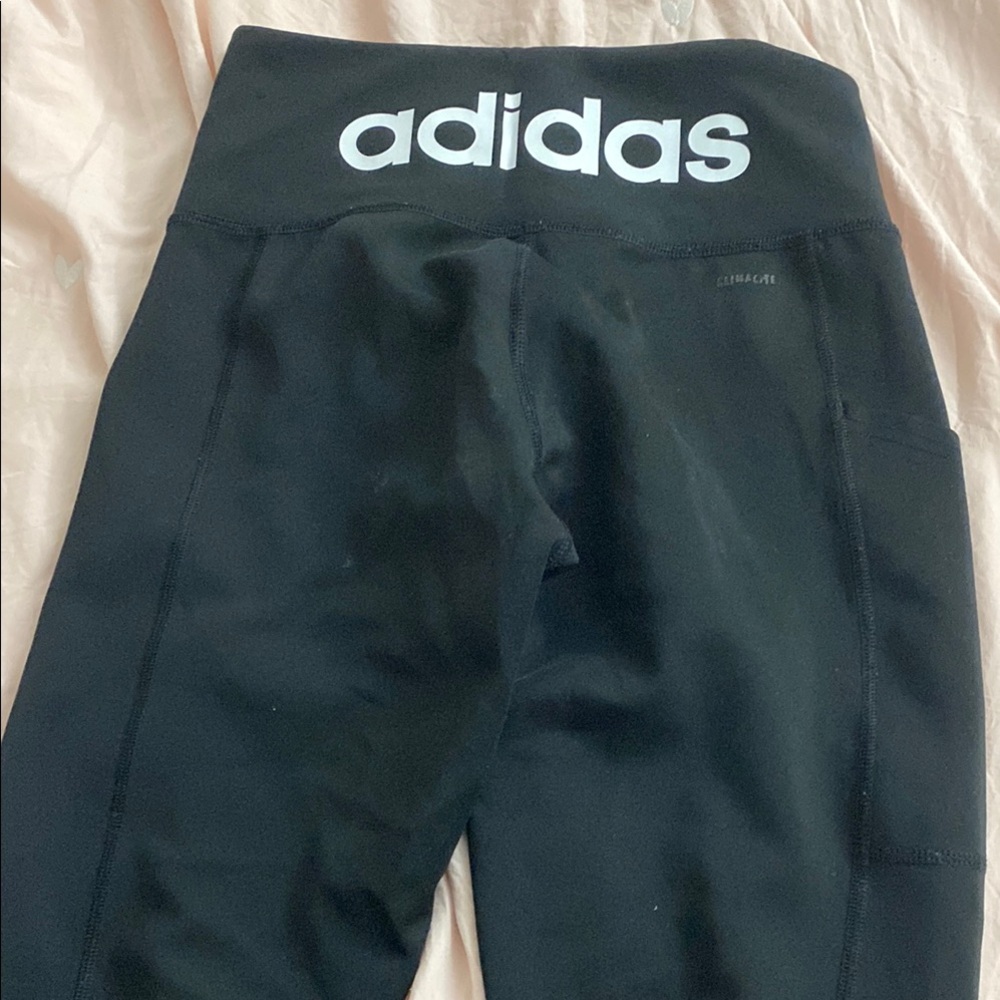 Adidas Black High-Waisted Leggings